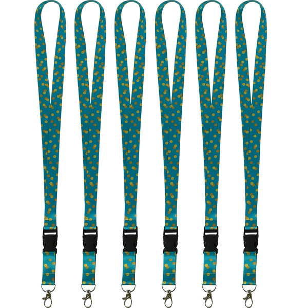 Teacher Created Resources Teal Confetti Lanyard, PK6 TCR20349